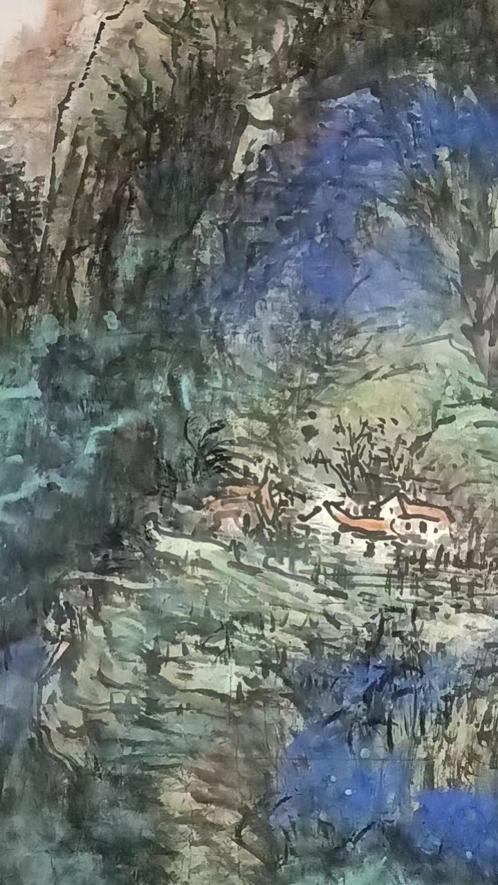 张朝阳 《绿水青山》国画.jpg