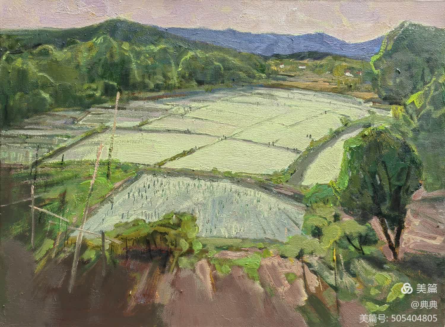 曹伟 油画《暖阳普照待春播》.jpg