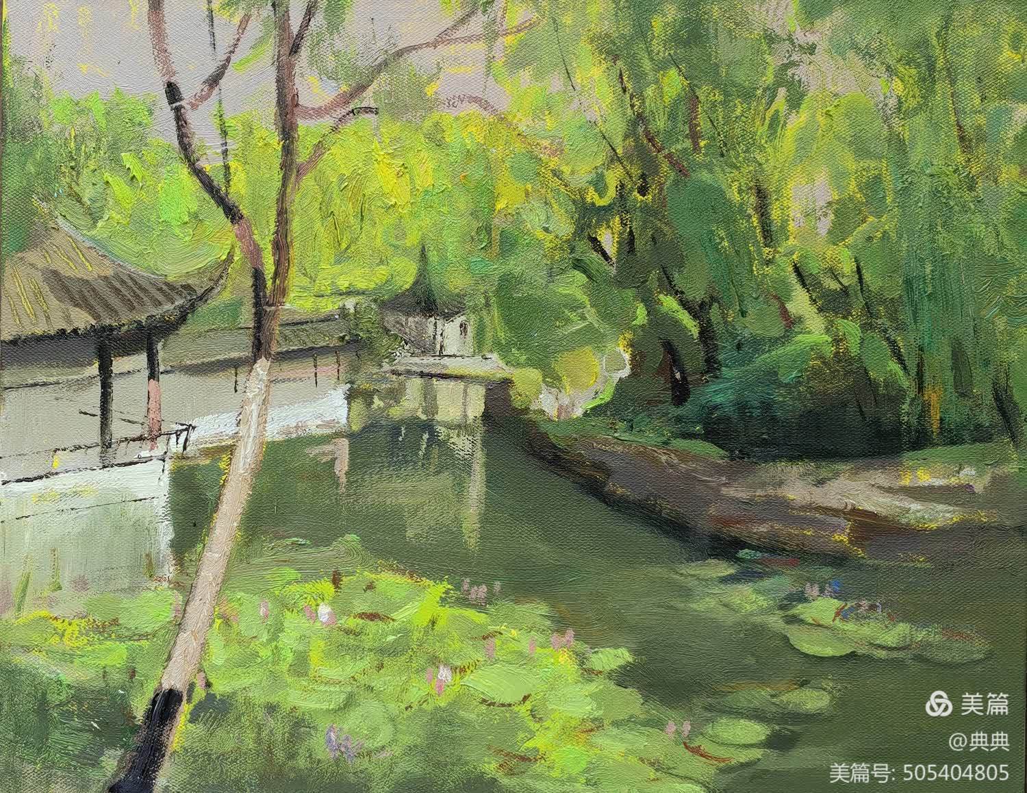 曹伟 油画 《游园》.jpg
