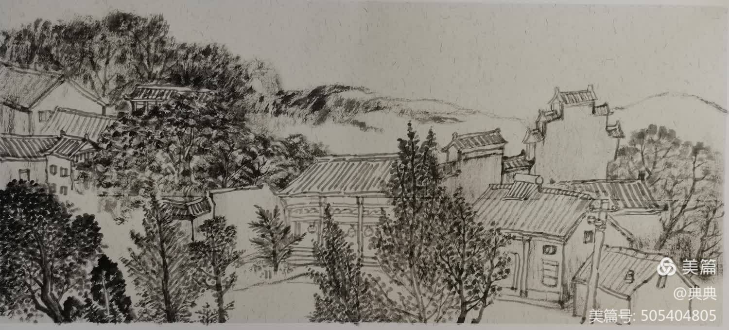 胡仁球 国画 《霍山写生》.jpg