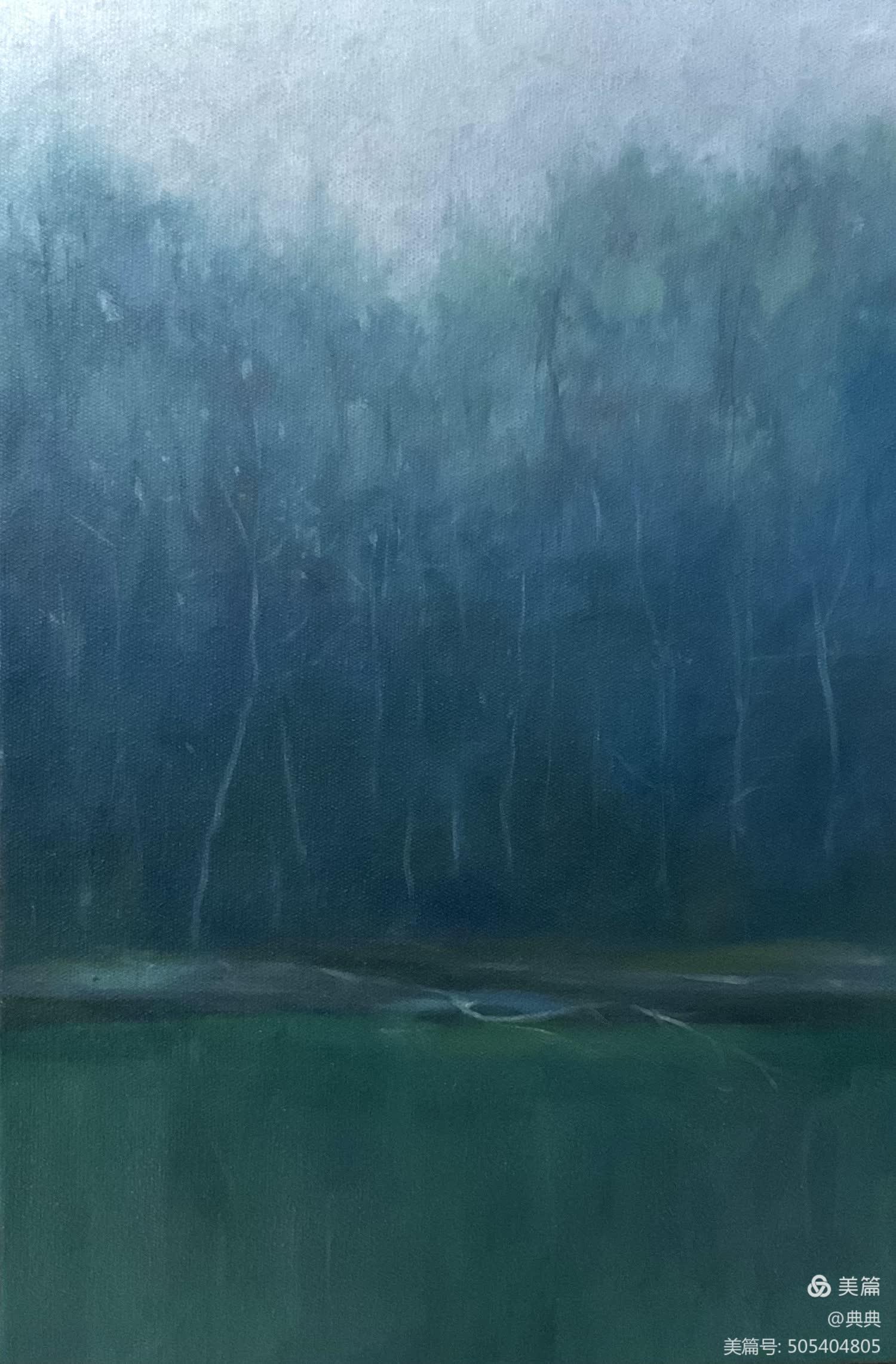 吴煜 油画 《湖光山色》.jpg